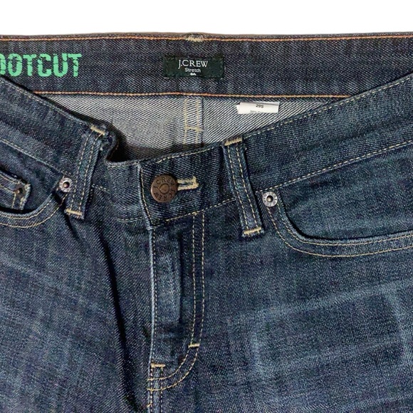 J Crew Bootcut Stretch 5 Pocket Medium Dark Wash Jeans - Picture 3 of 5